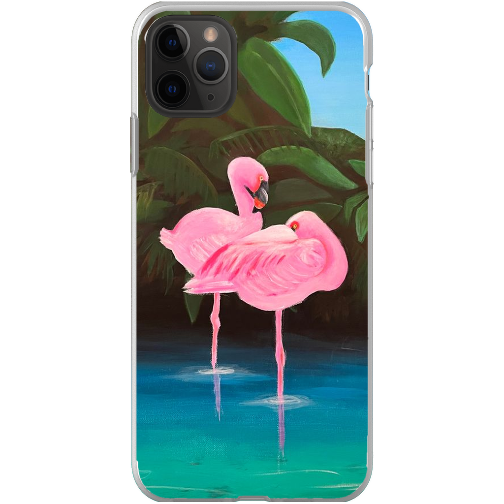 Flamingo Lagoon Phone Cases