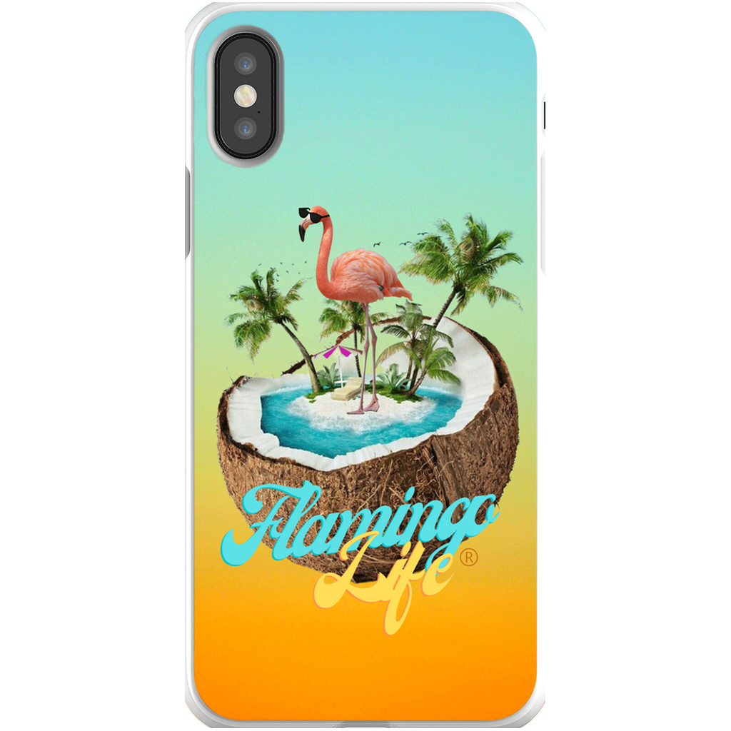 Flamingo Life® in a Coconut Flexi Phone Cases