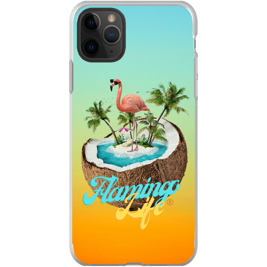 Flamingo Life® in a Coconut Flexi Phone Cases