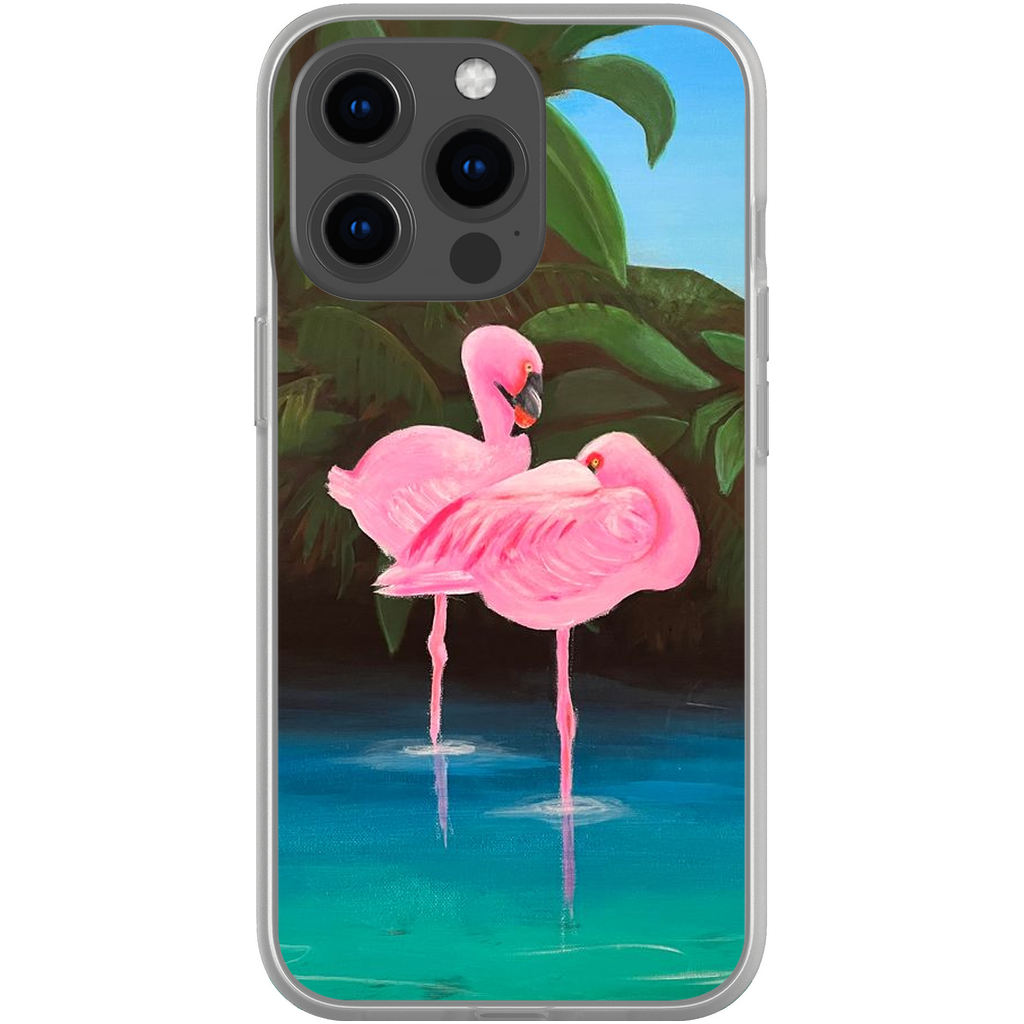 Flamingo Lagoon Phone Cases