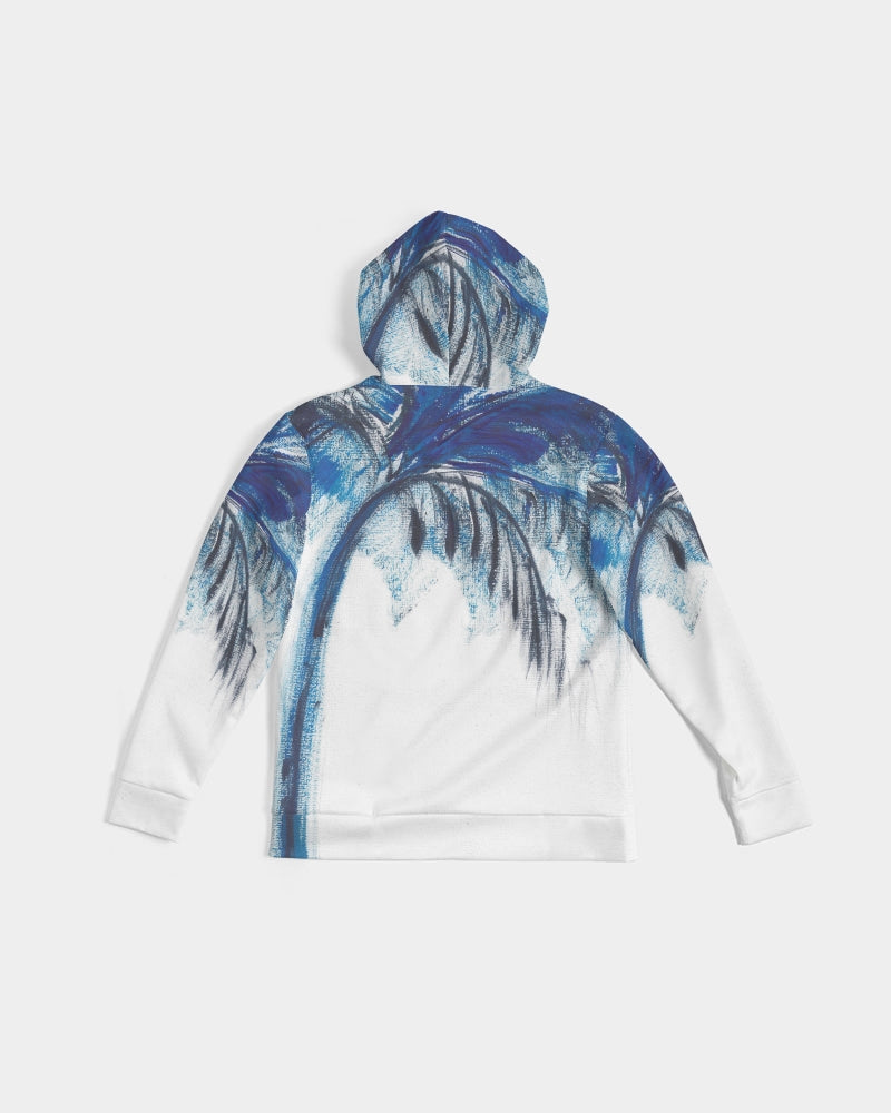 Flamingo Life® Blue Palm Tree Men's Hoodie