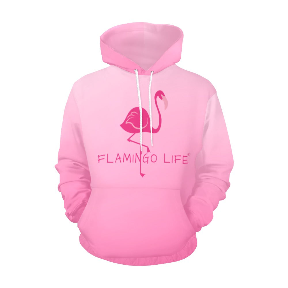 Flamingo Life® Womens Ombre Pink Hoodie