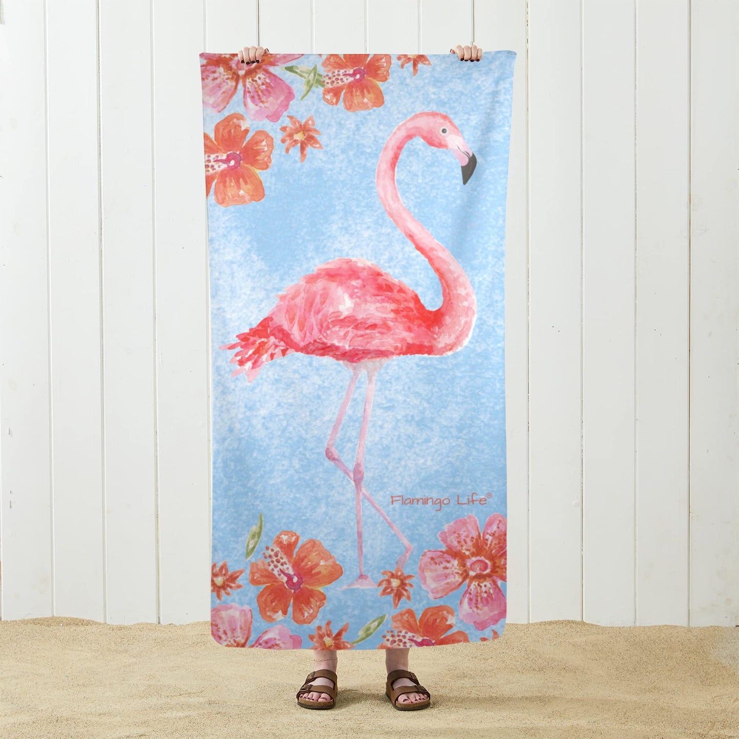 Flamingo Life® Beach Towel