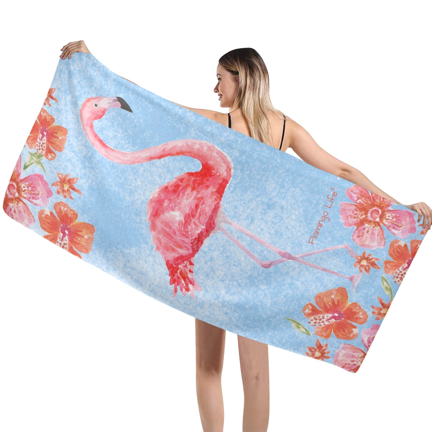 Flamingo Life® Beach Towel