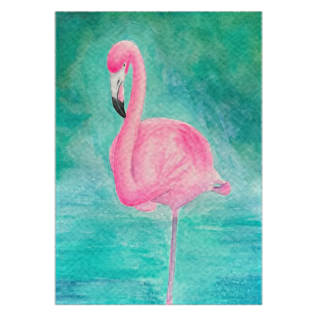 Watercolor Flamingo Rugs