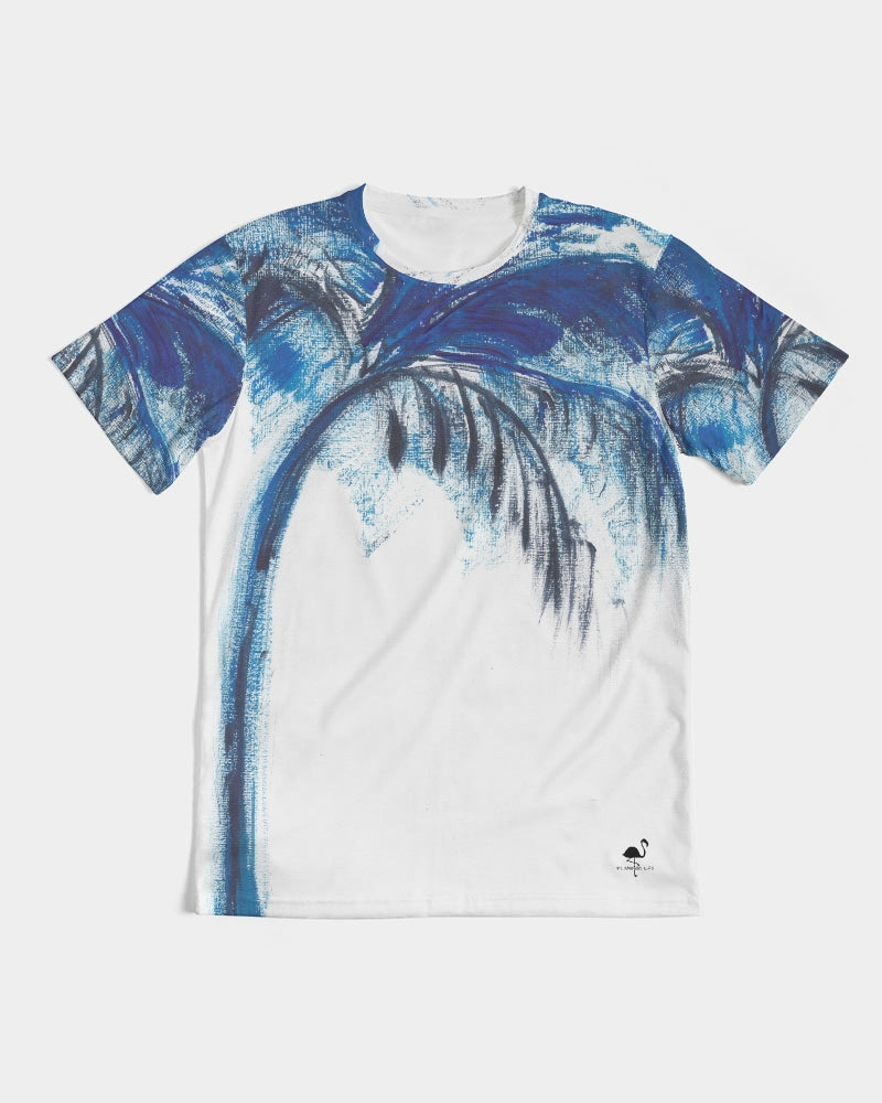 Flamingo Life® Blue Palm Tree Men's Tee