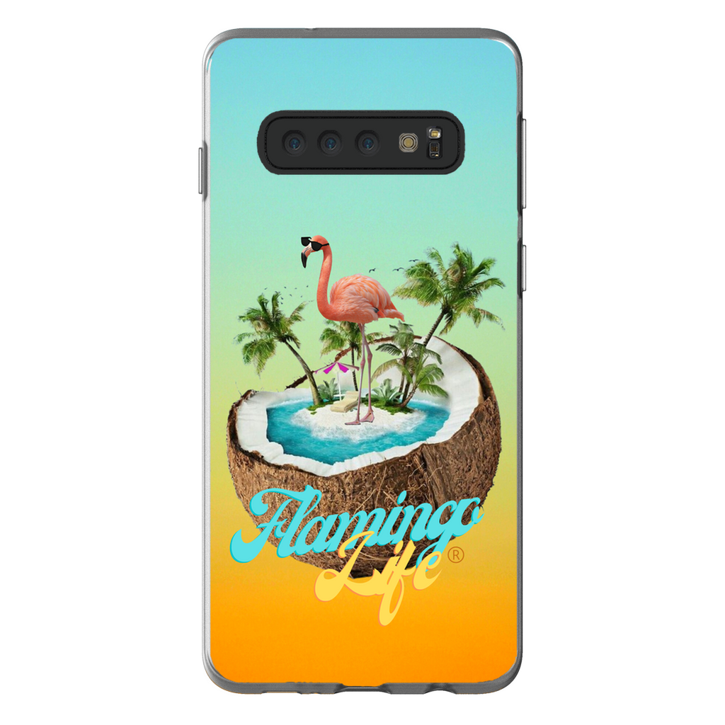 Flamingo Life® in a Coconut Flexi Phone Cases