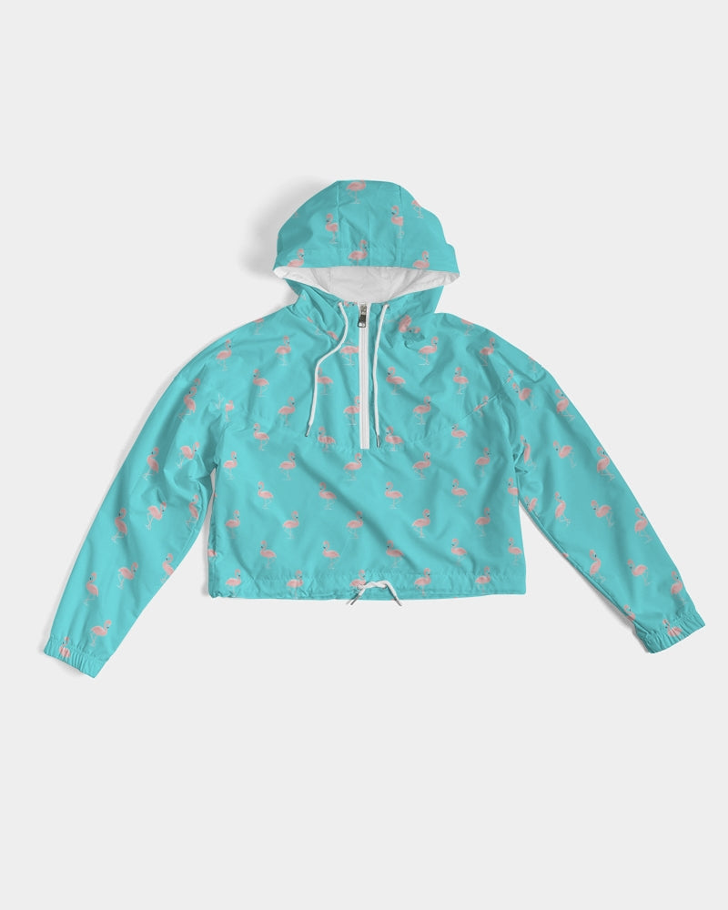 Blue Flamingo Women's Cropped Windbreaker