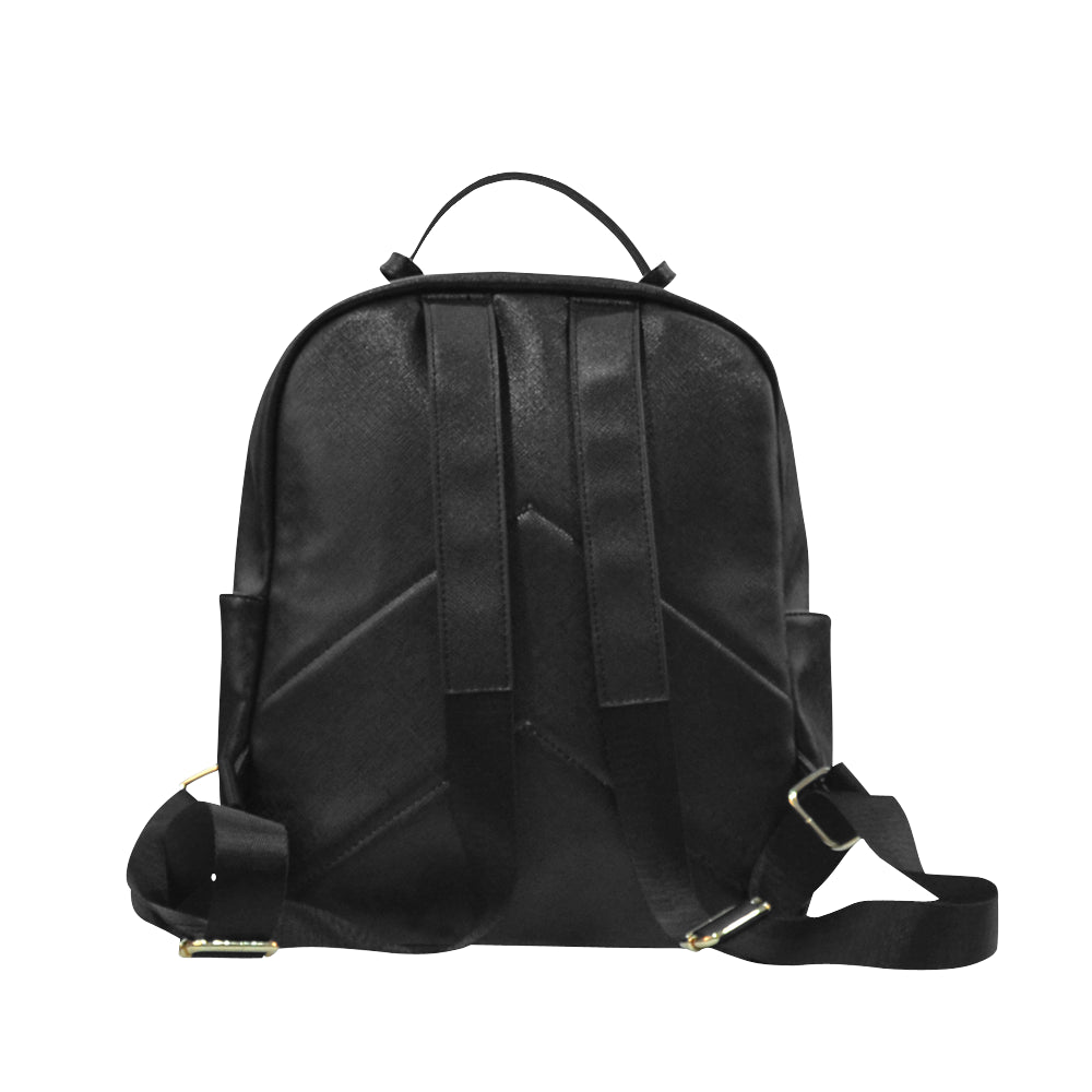 Elegant Flamingos in Paradise Taiga Leather Backpack