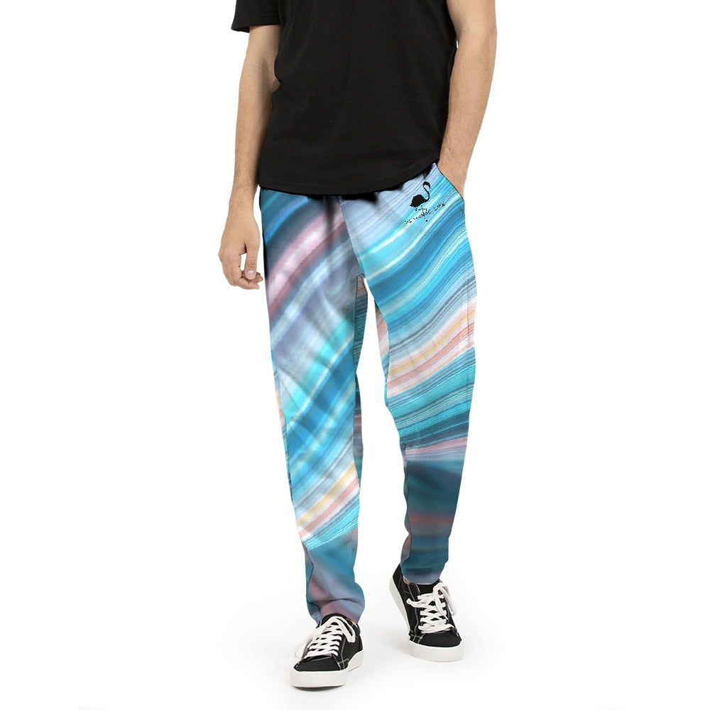 Flamingo Life Rainbow Swirl   Men's Joggers - The Flamingo Shop