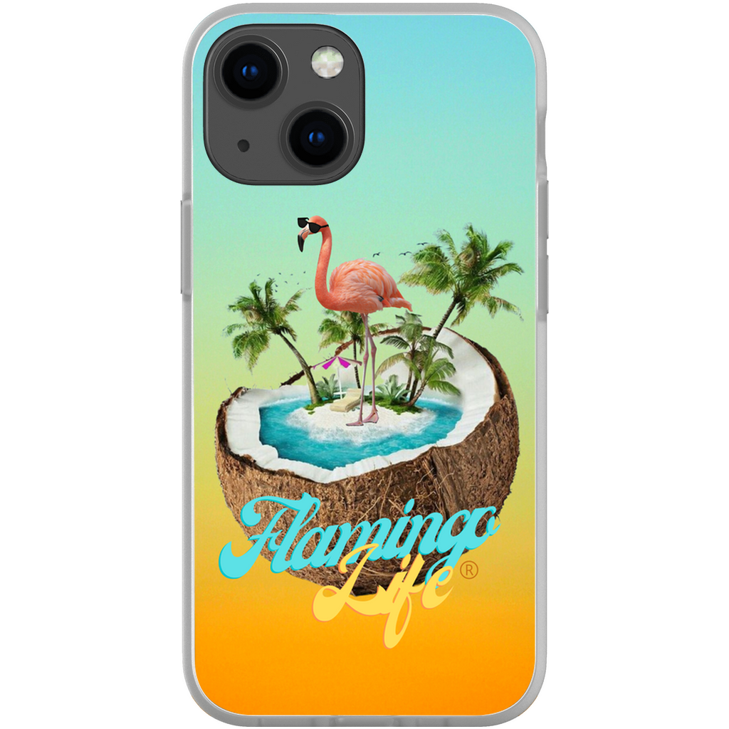 Flamingo Life® in a Coconut Flexi Phone Cases