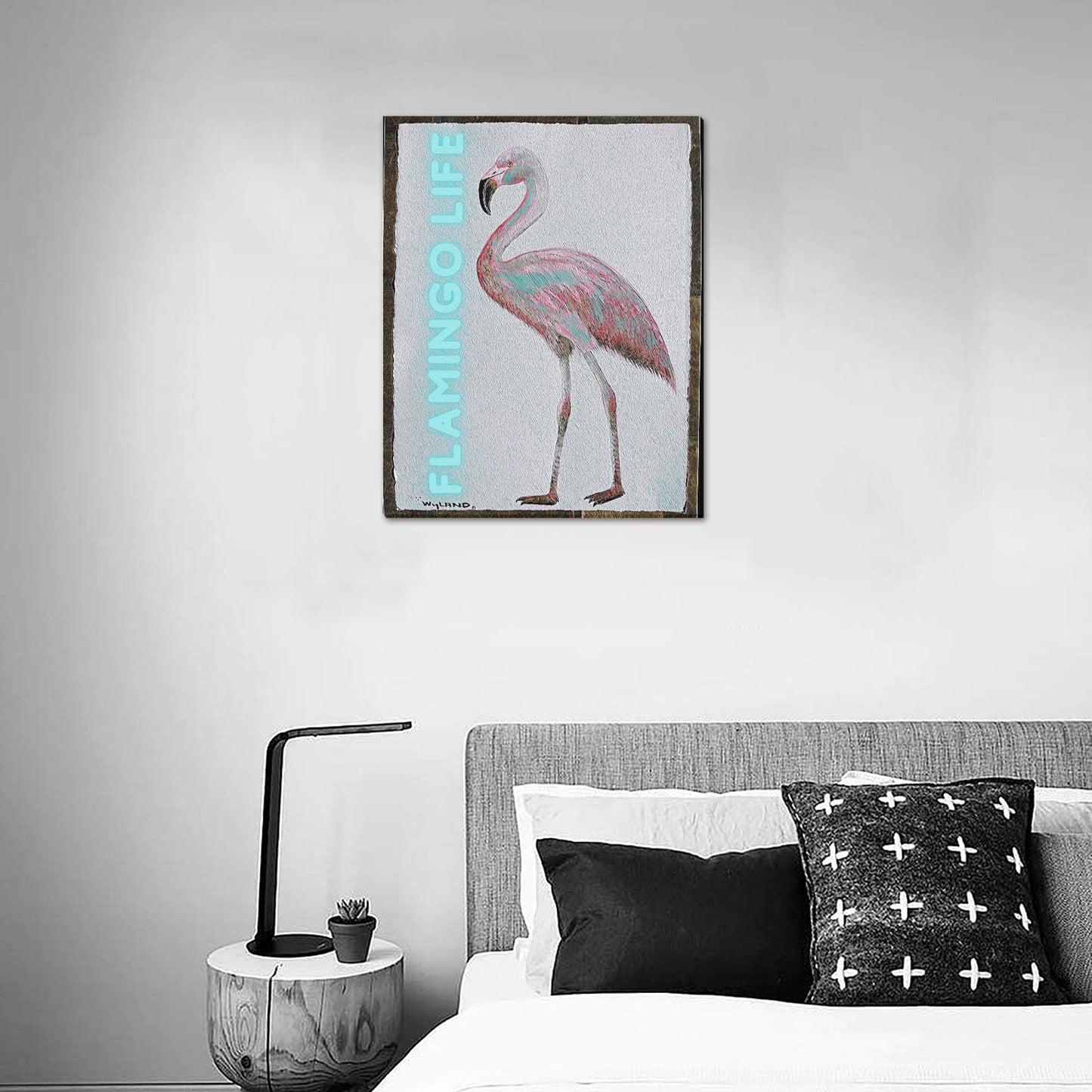 Marine Life Artist Wyland© designed Flamingo Life® Canvas Print