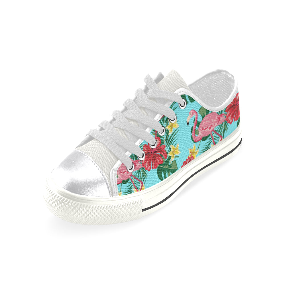 Tropical Blue Flamingo Womens Sneakers (Large Sizes) - The Flamingo Shop