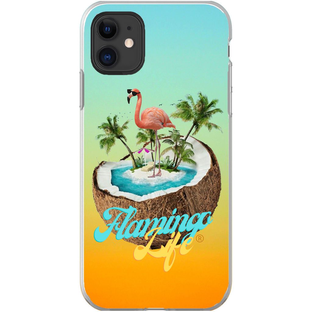 Flamingo Life® in a Coconut Flexi Phone Cases