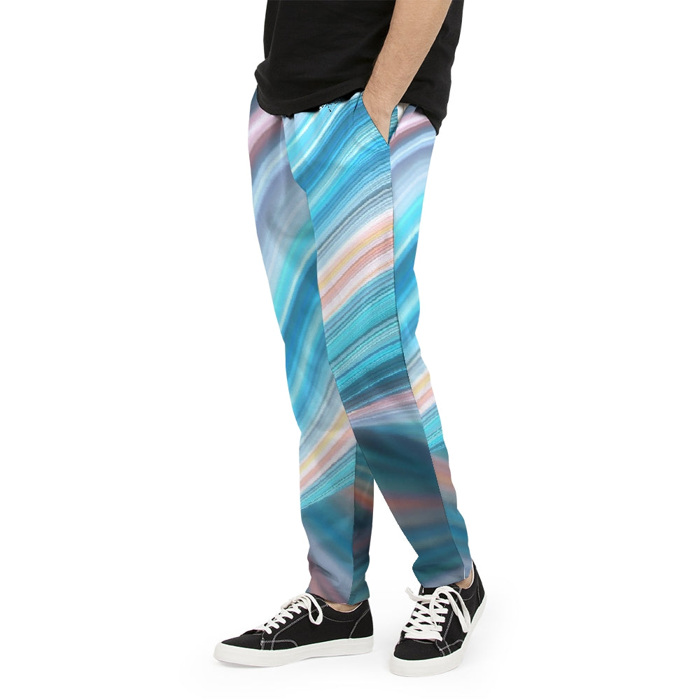 Flamingo Life Rainbow Swirl   Men's Joggers - The Flamingo Shop