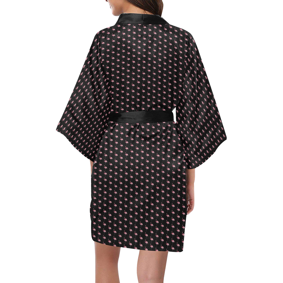 Flamingo Women's Short Kimono Robe - The Flamingo Shop