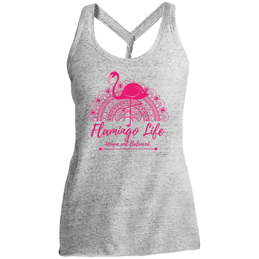 Flamingo Life Ladies' Cosmic Twist Back Tank - The Flamingo Shop