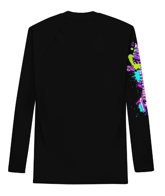 Flamingo Life® Neon Men's Rash Guard Swim Shirt