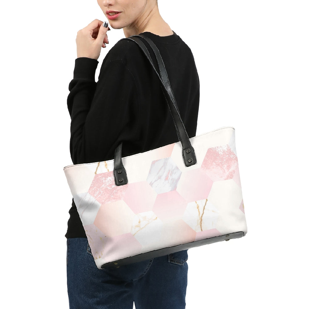 Flamingo Life Marbled Hex Tote - The Flamingo Shop