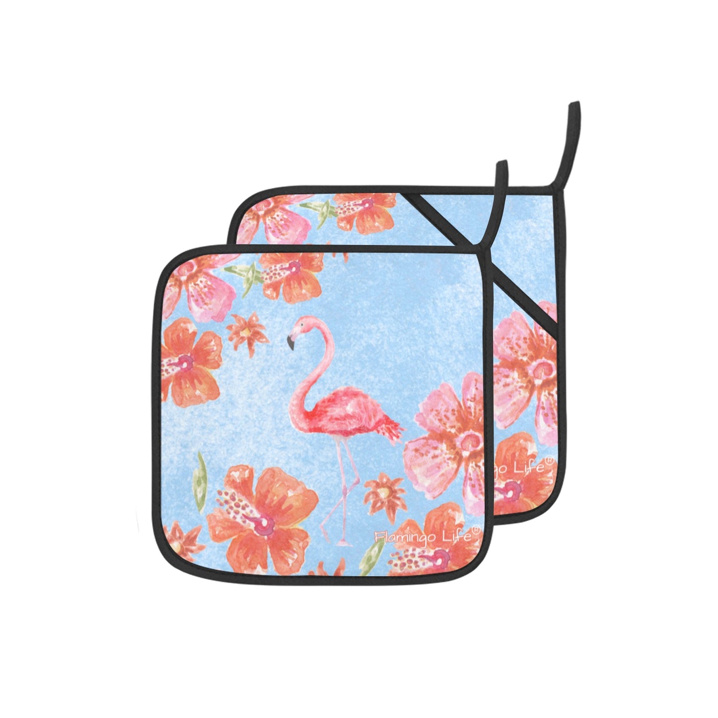 Flamingo Life® Watercolor Pot Holders