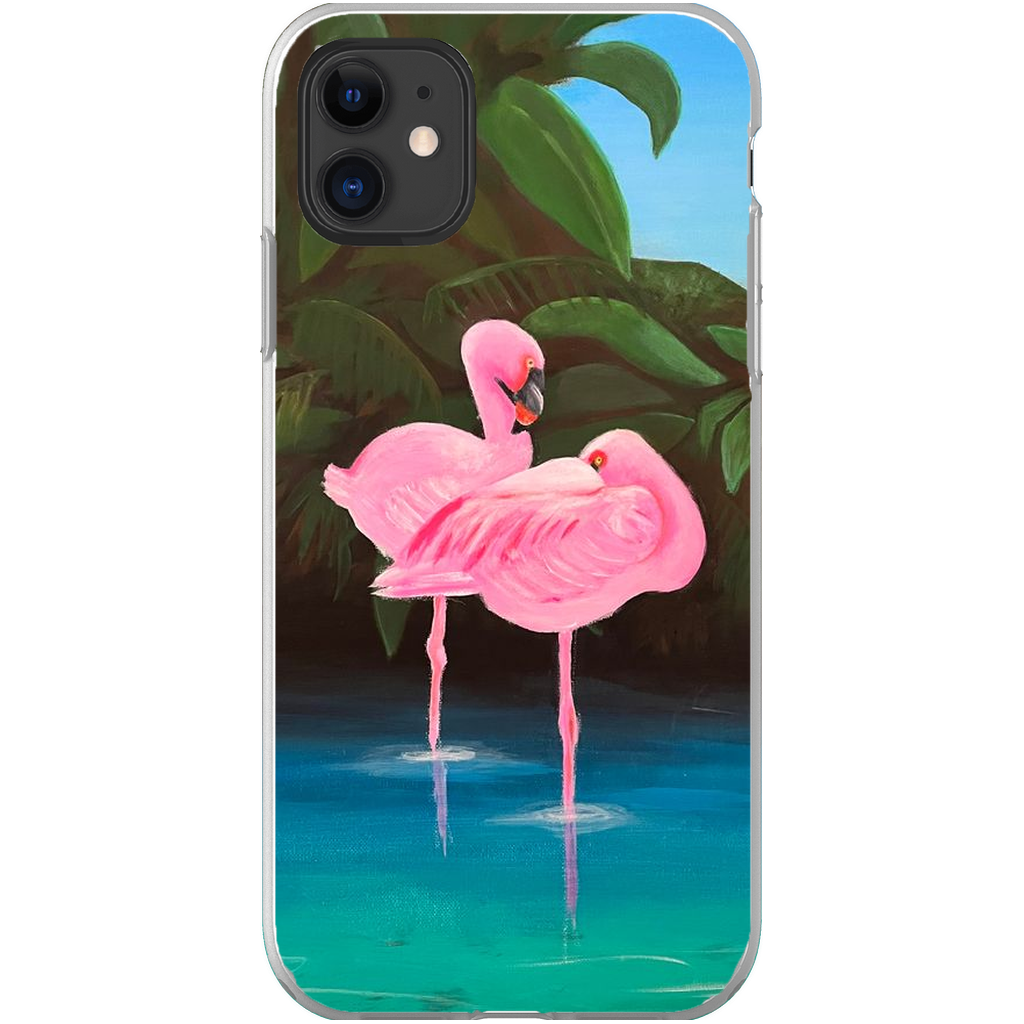 Flamingo Lagoon Phone Cases