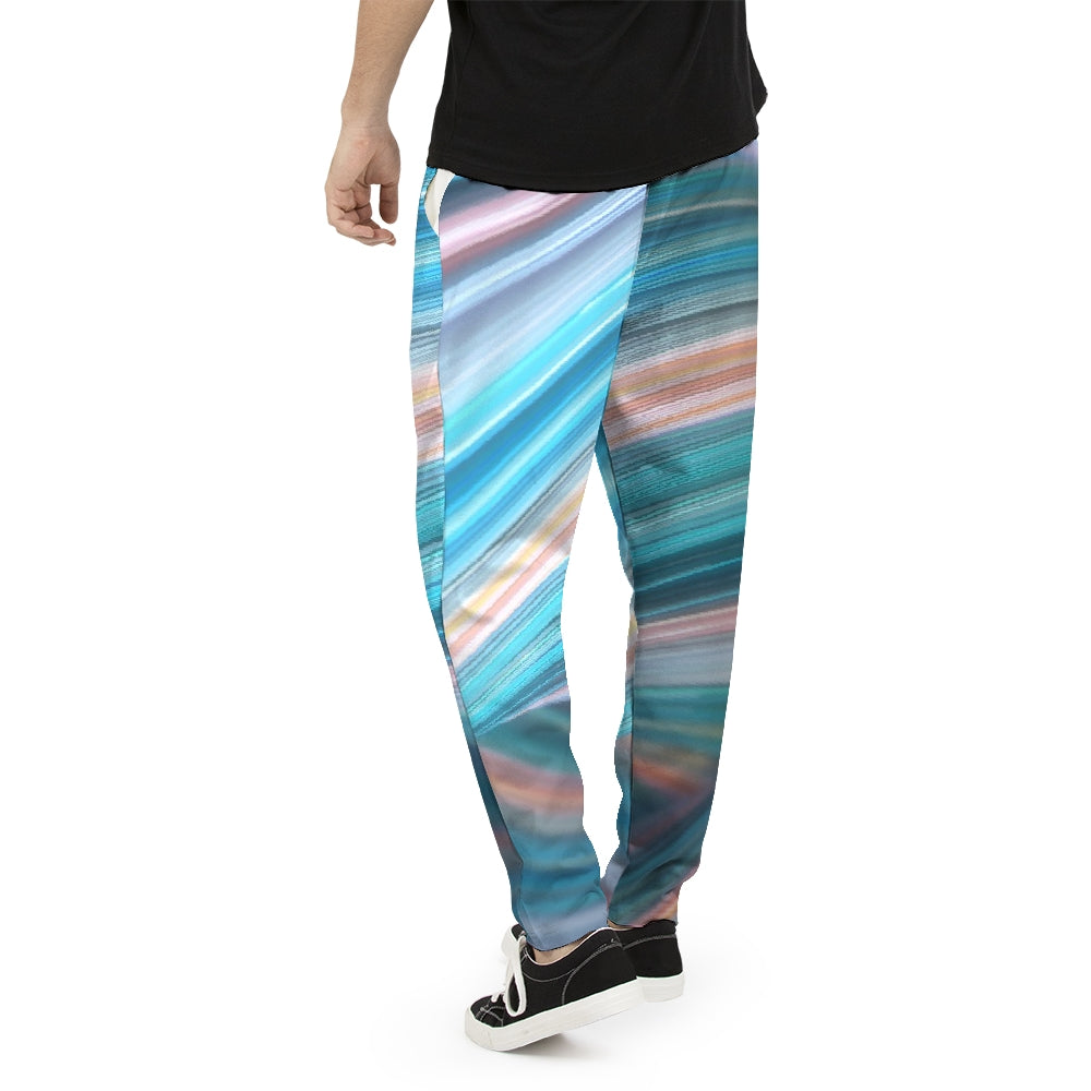 Flamingo Life Rainbow Swirl   Men's Joggers - The Flamingo Shop