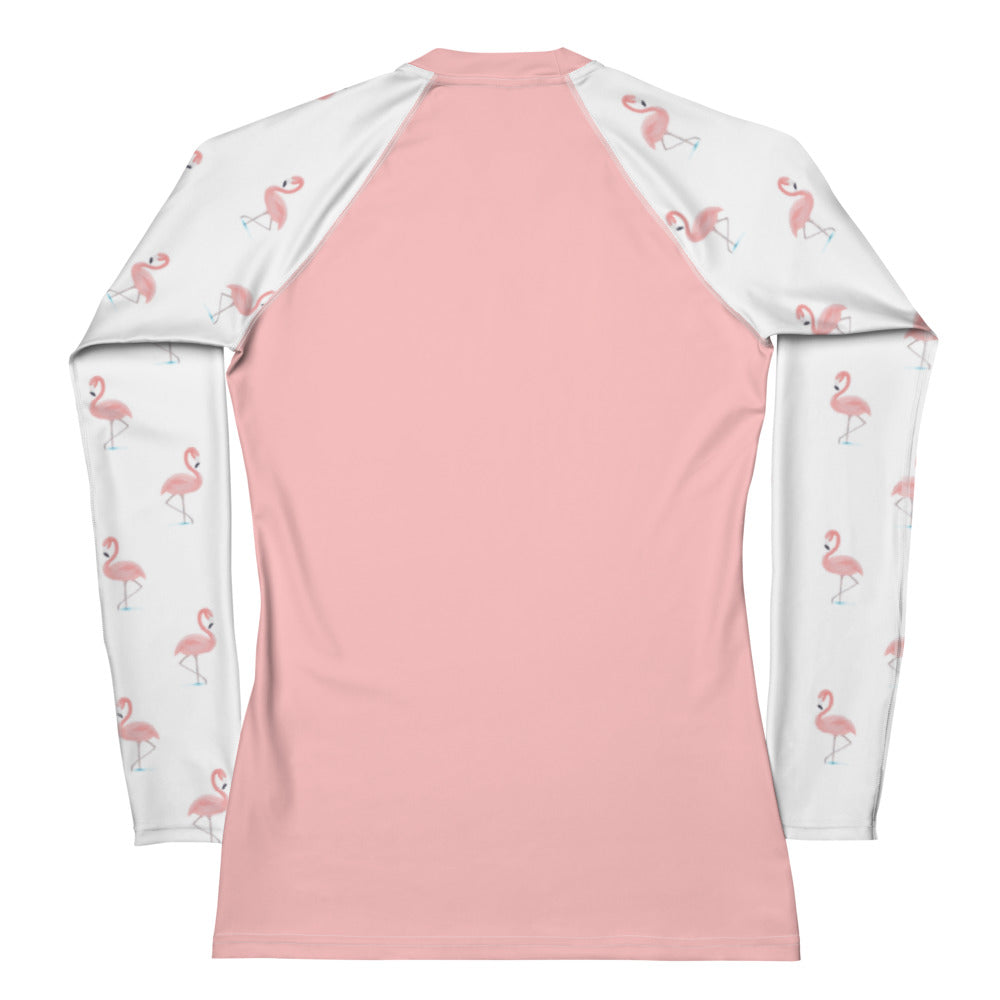 Flamingo Life® Women's Rash Guard Swim Shirt