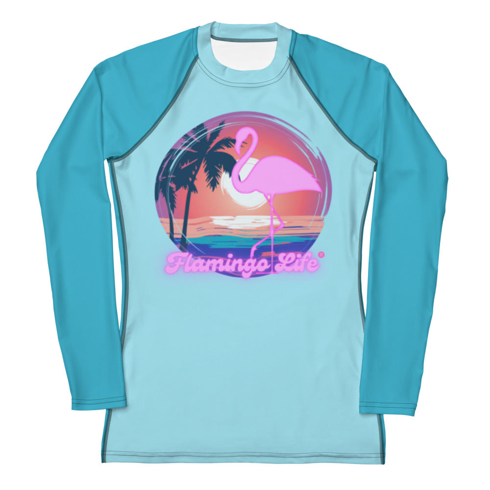 Flamingo Life® Women's Swim Rash Guard