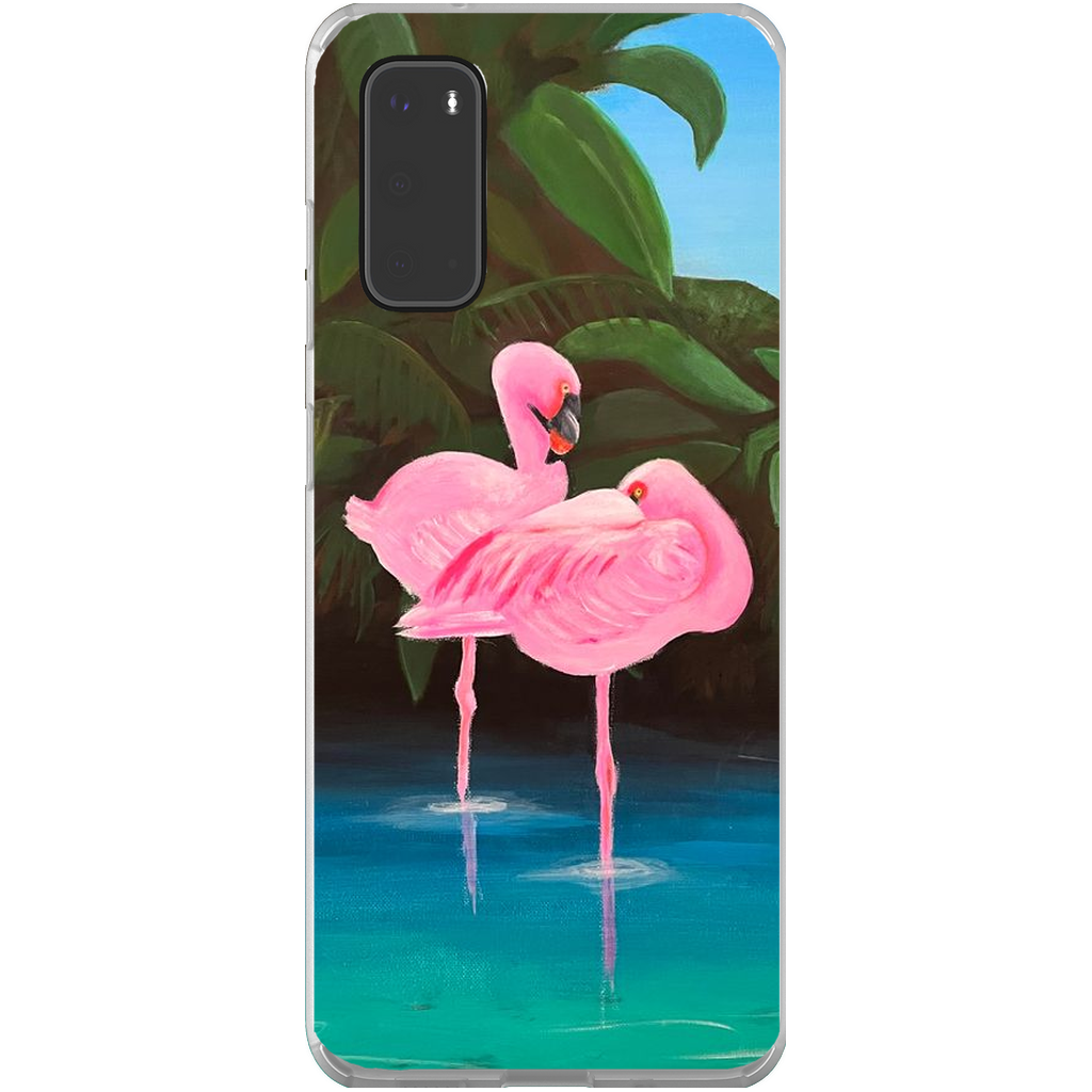 Flamingo Lagoon Phone Cases