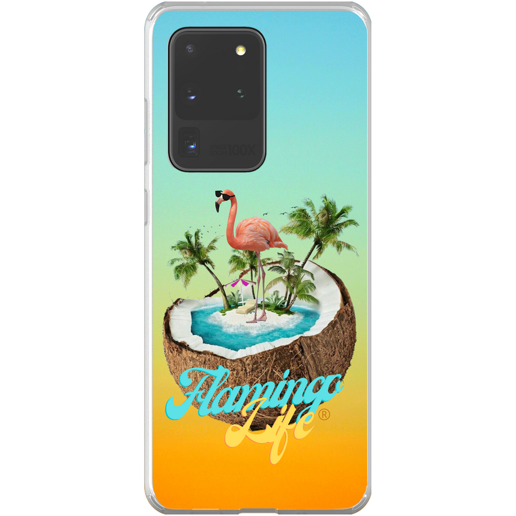 Flamingo Life® in a Coconut Flexi Phone Cases