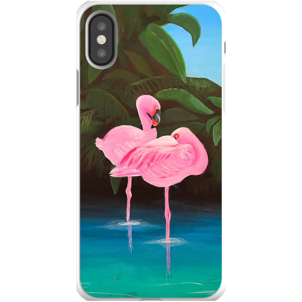 Flamingo Lagoon Phone Cases