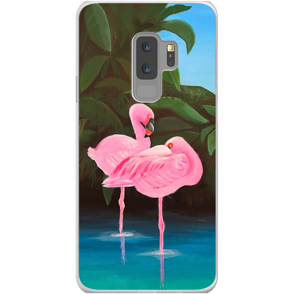 Flamingo Lagoon Phone Cases