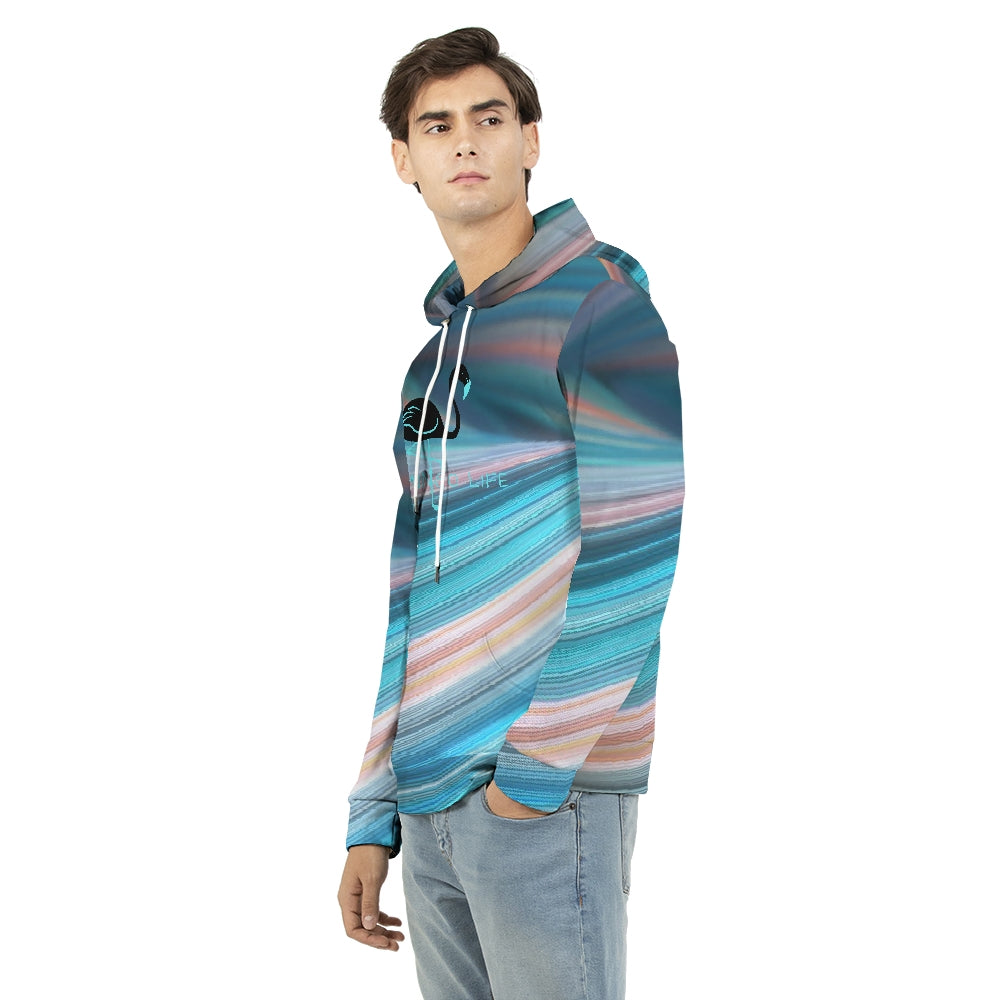 Flamingo Life Rainbow Swirl Men's Hoodie - The Flamingo Shop