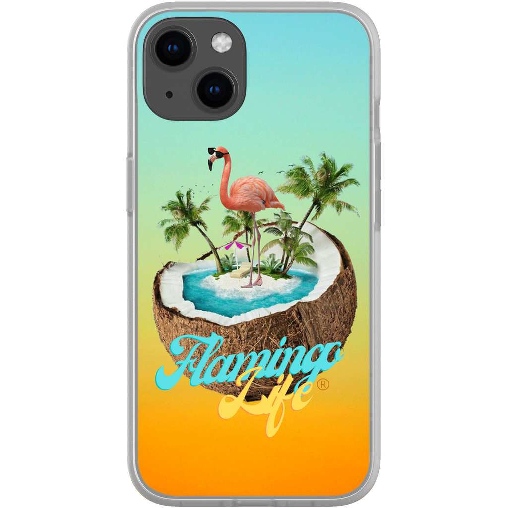 Flamingo Life® in a Coconut Flexi Phone Cases