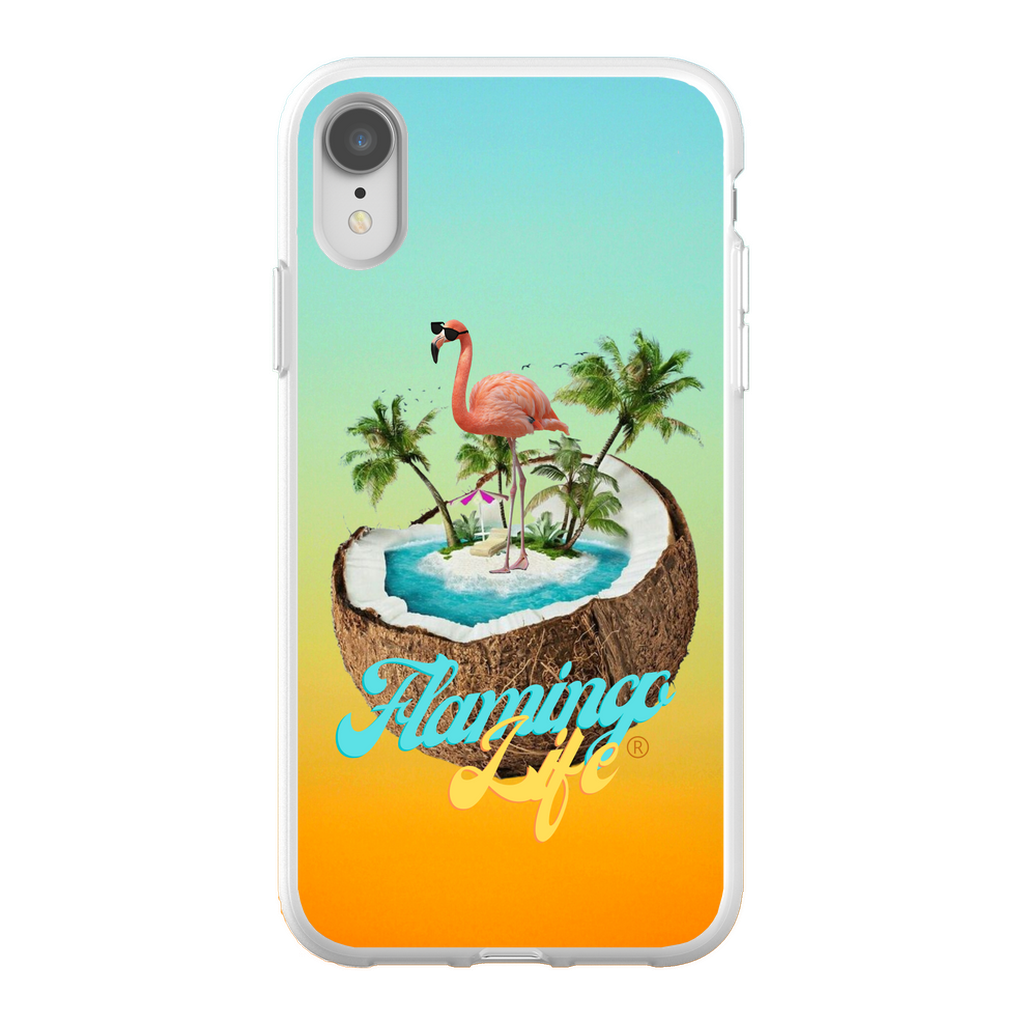 Flamingo Life® in a Coconut Flexi Phone Cases