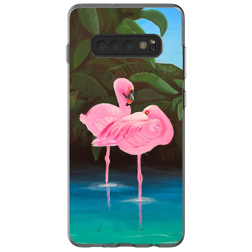 Flamingo Lagoon Phone Cases