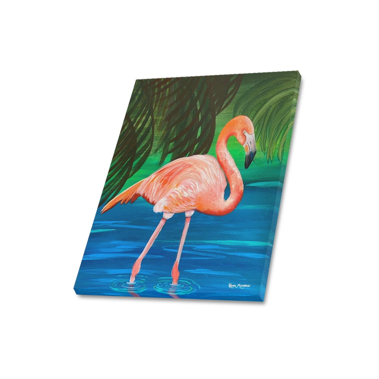 Tropical Flamingo Canvas Print