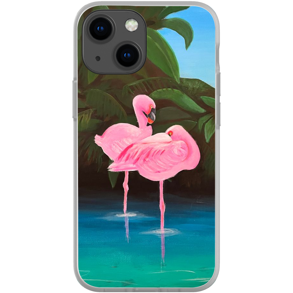 Flamingo Lagoon Phone Cases