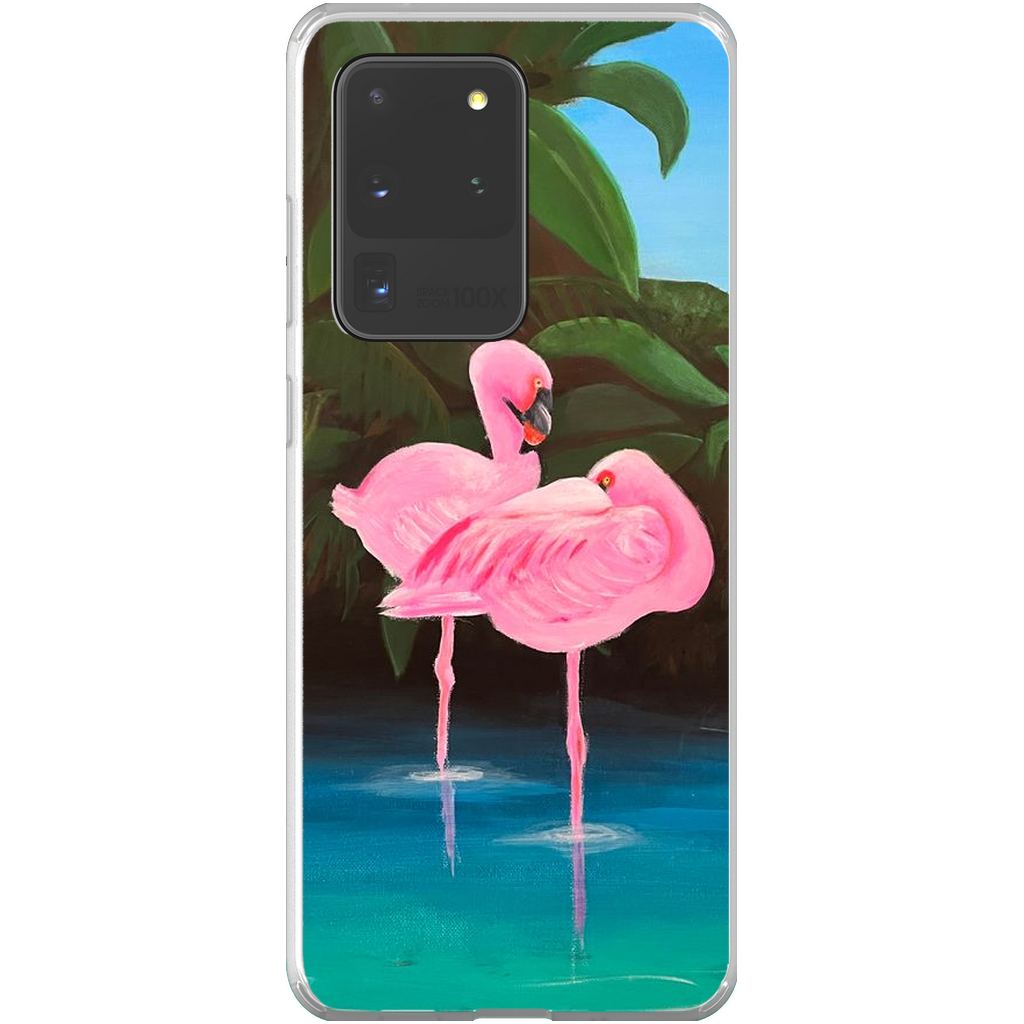 Flamingo Lagoon Phone Cases