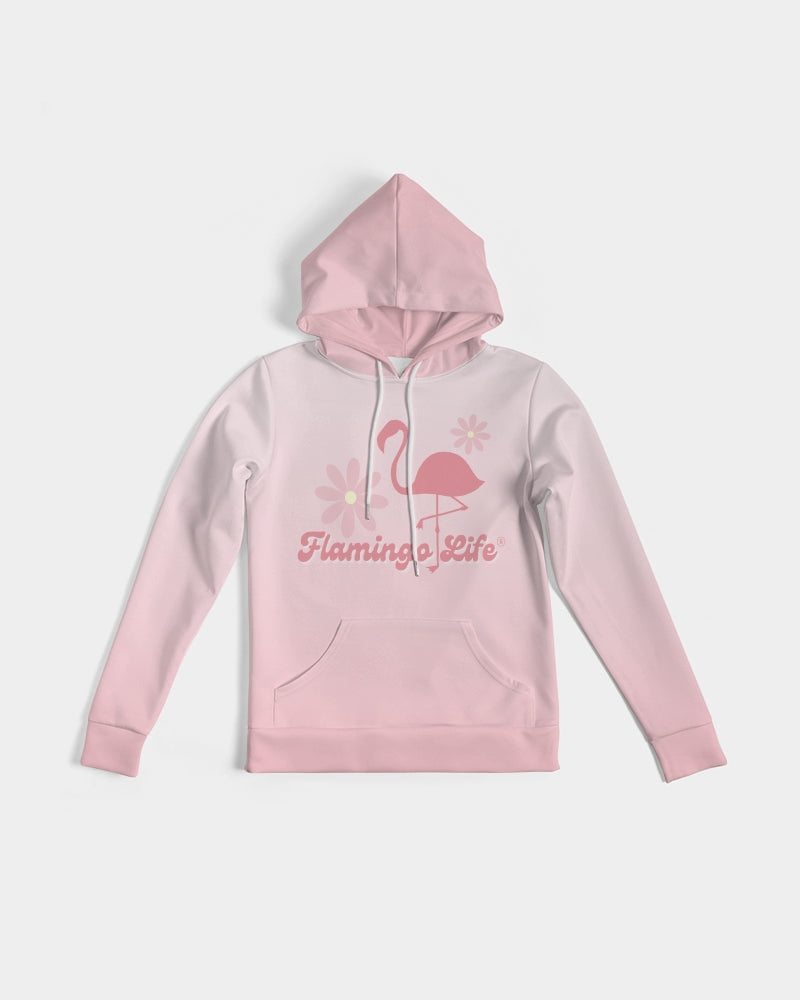 Flamingo Life® Flower Power Pink Gradient Women's Hoodie