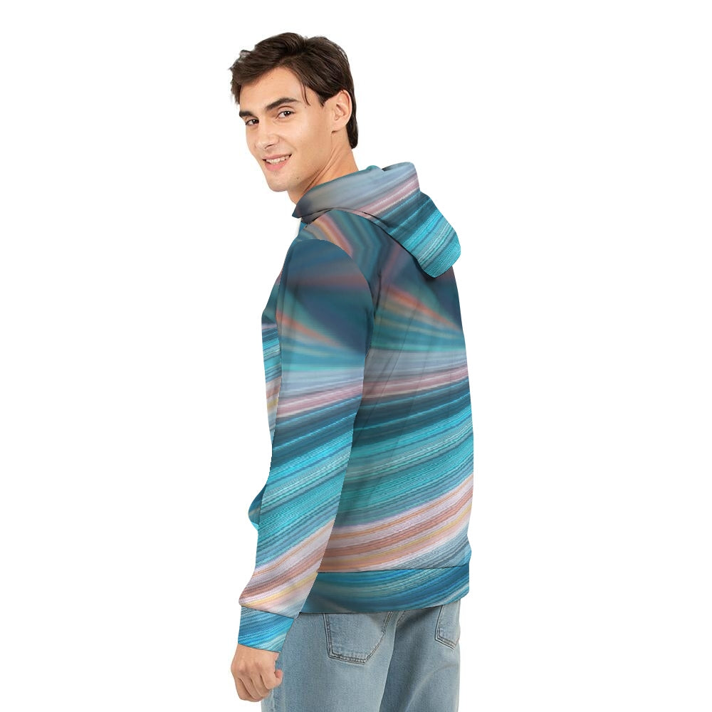 Flamingo Life Rainbow Swirl Men's Hoodie - The Flamingo Shop