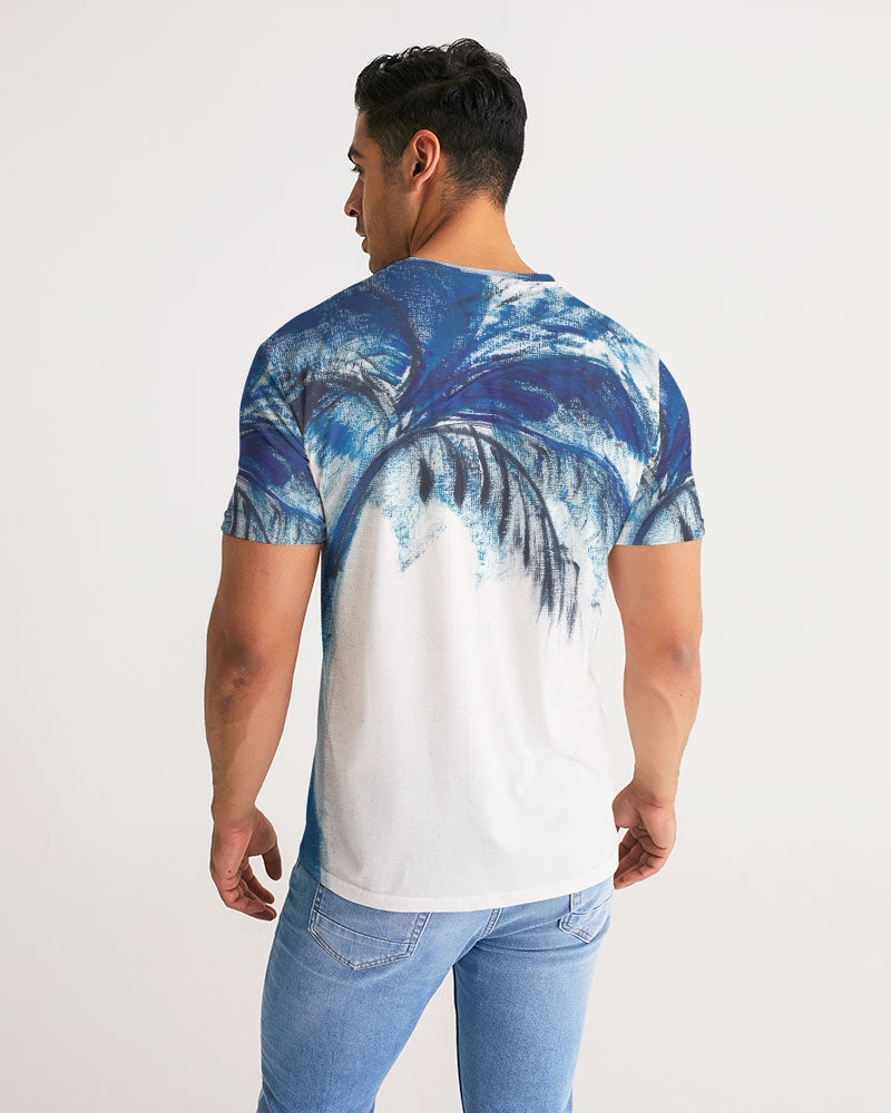 Flamingo Life® Blue Palm Tree Men's Tee