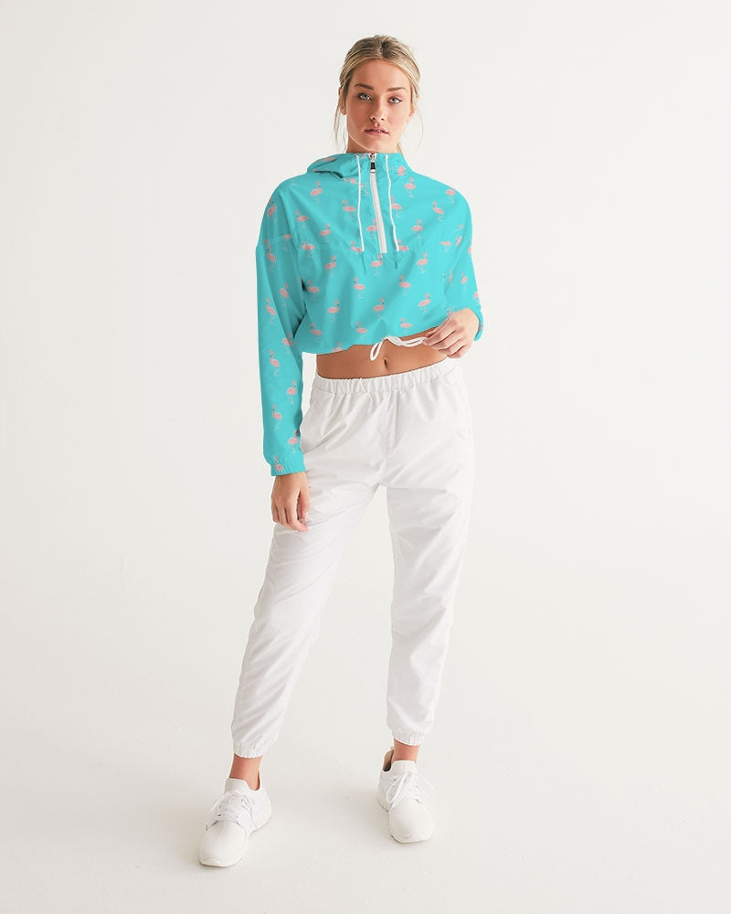 Blue Flamingo Women's Cropped Windbreaker