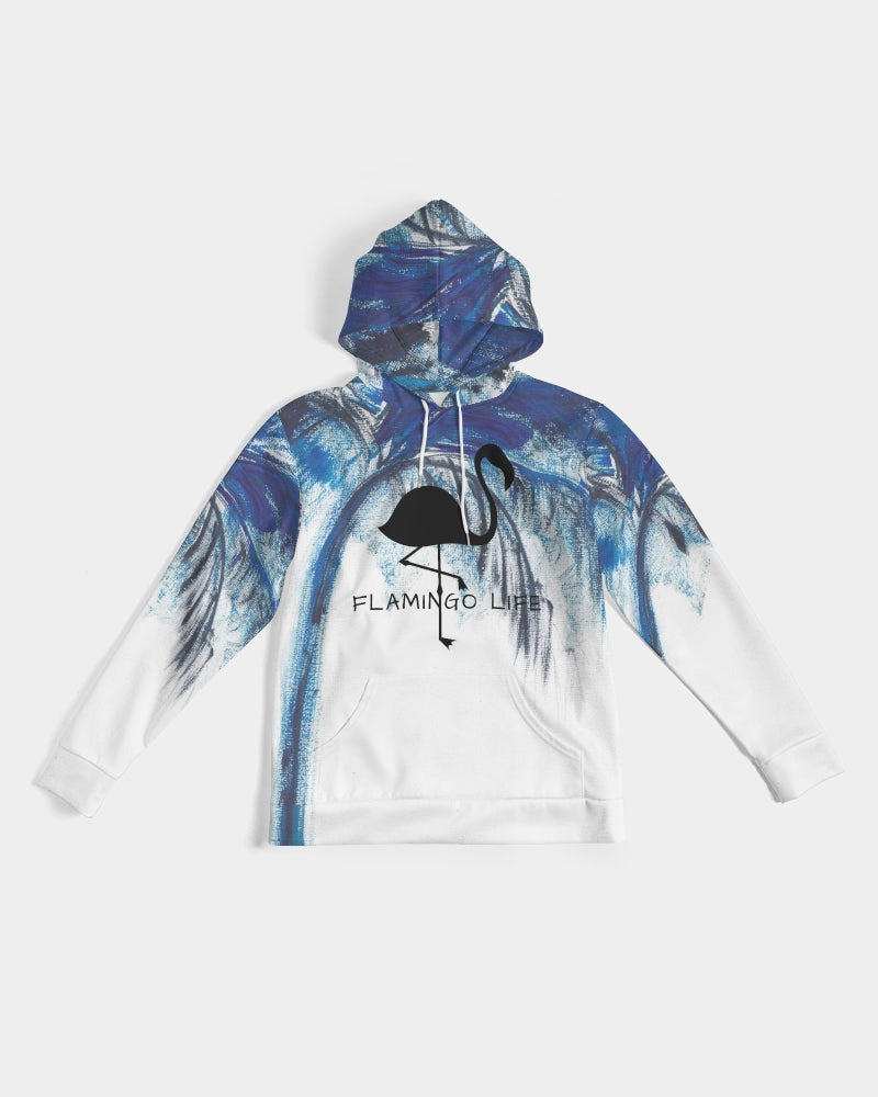 Flamingo Life® Blue Palm Tree Men's Hoodie