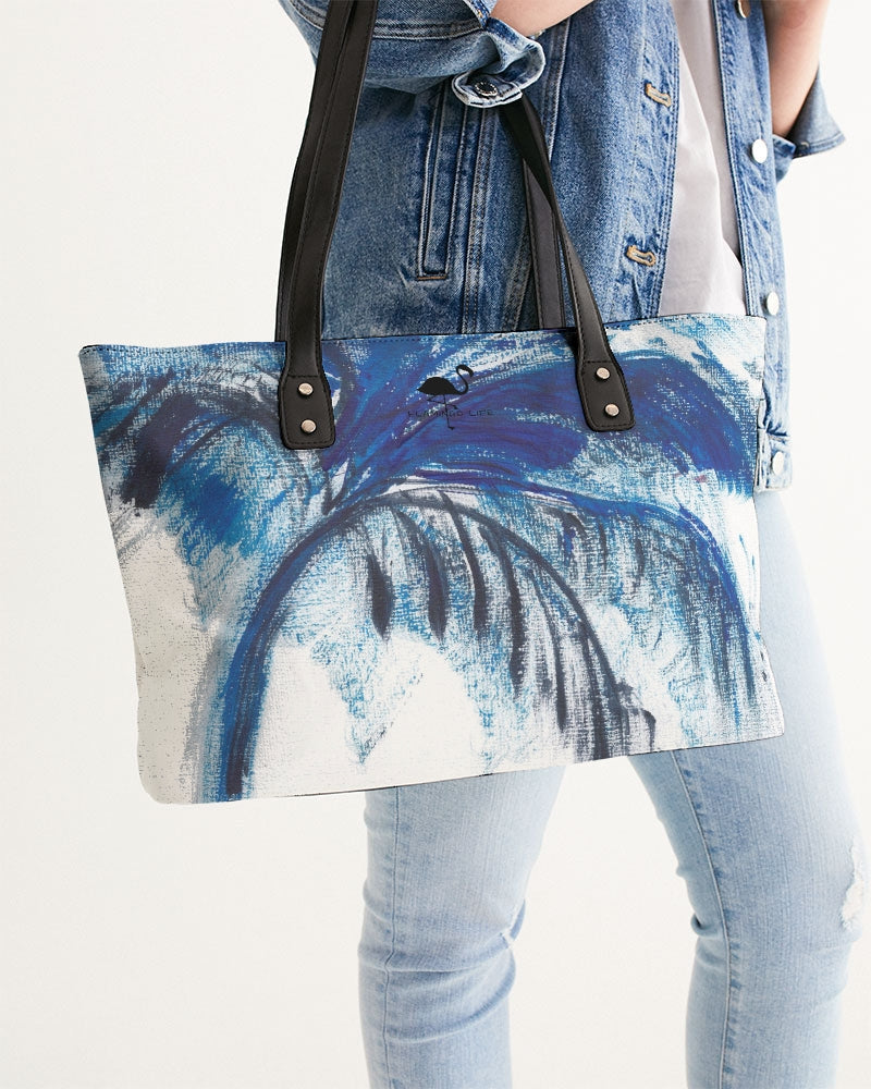 Flamingo Life® Blue Palm Tree Tote