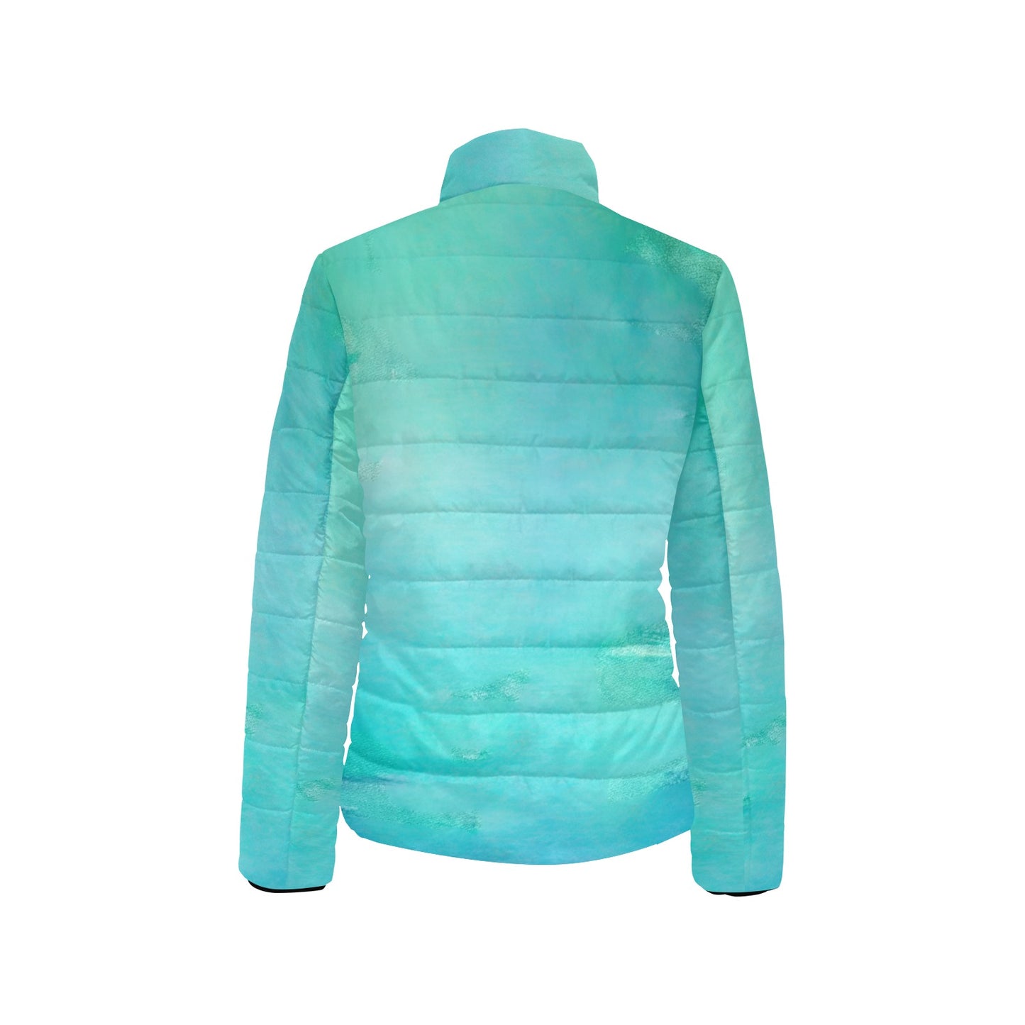 Flamingo Life Aqua Lagoon Lightweight Womens Quilted Puffer Jacket