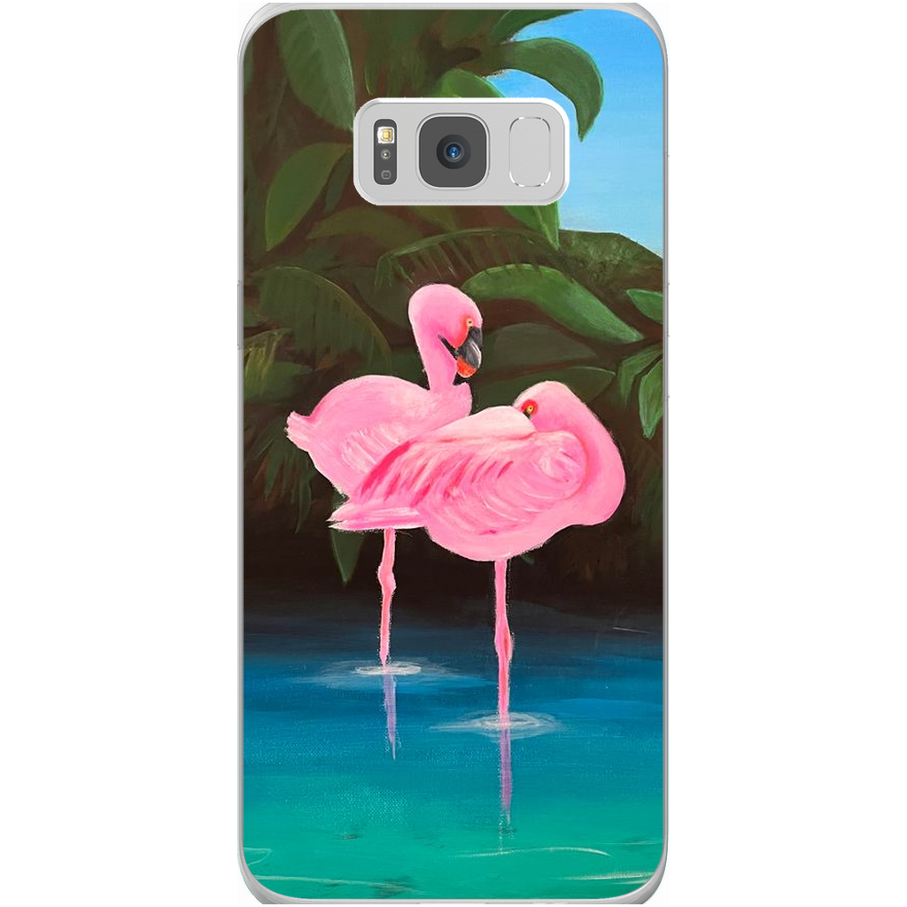 Flamingo Lagoon Phone Cases