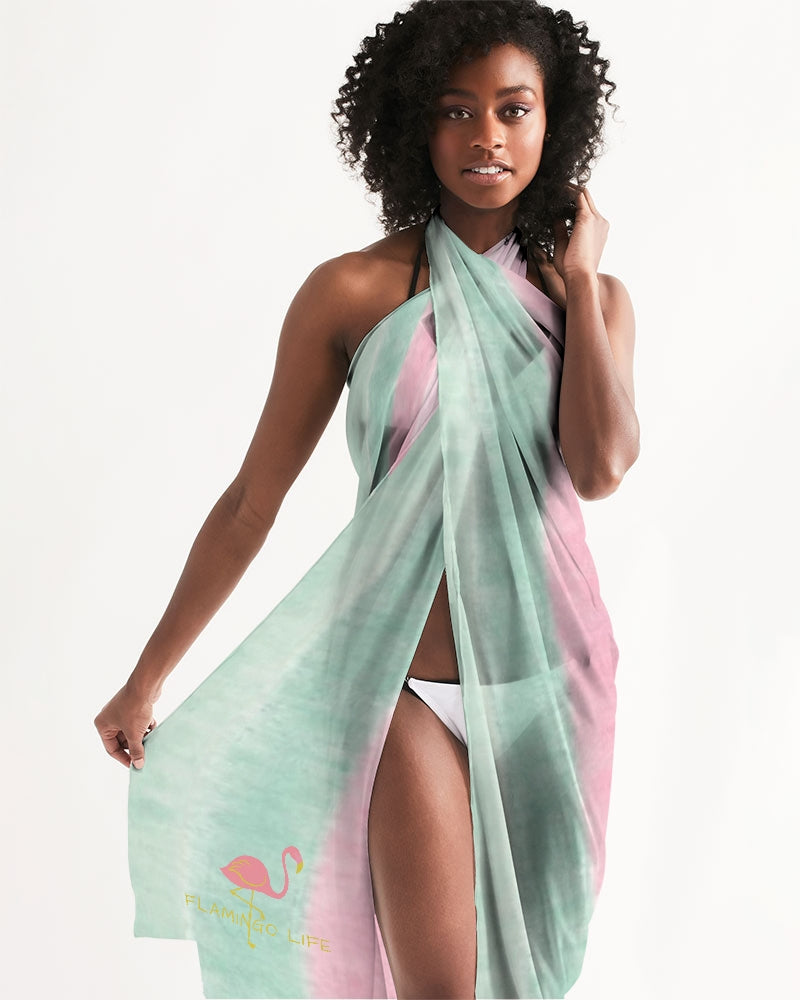 Flamingo Life Tie Dyed Stripes Swim Cover Up - The Flamingo Shop