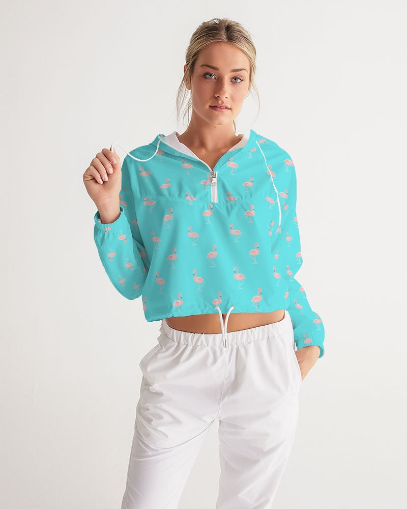 Blue Flamingo Women's Cropped Windbreaker