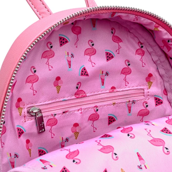 LOUNGEFLY POOL PARTY LIMITED EDITION FLAMINGO MINI BACKPACK